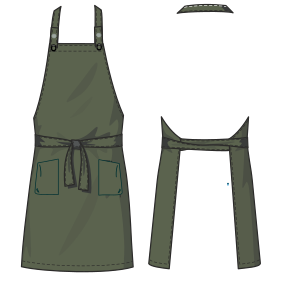 Fashion sewing patterns for UNIFORMS One-Piece Chef apron Unisex 9346
